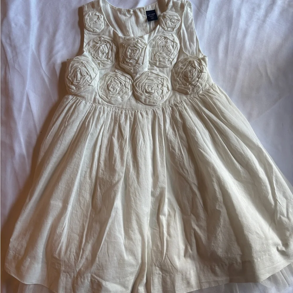 Gap Elegant Cream Kids Flower‎ Girl  Dress Size Toddler (3yr)